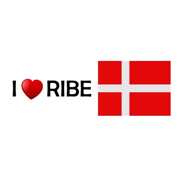 I Love Ribe klisterm�rke