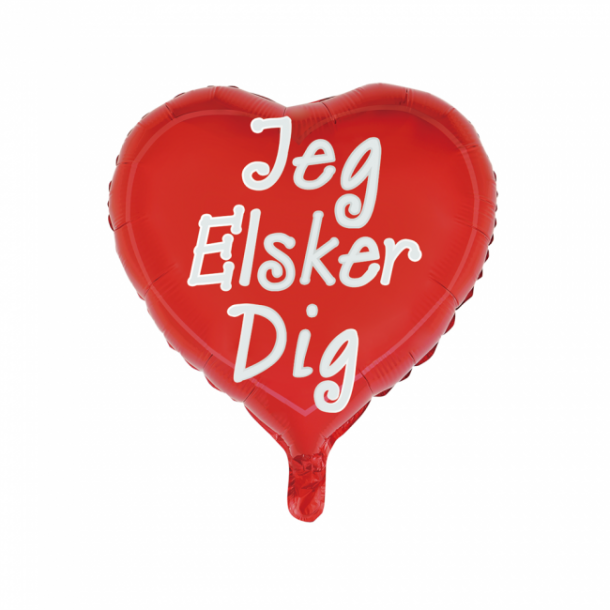 Jeg elsker dig folie ballon