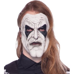 Jester horror latex maske