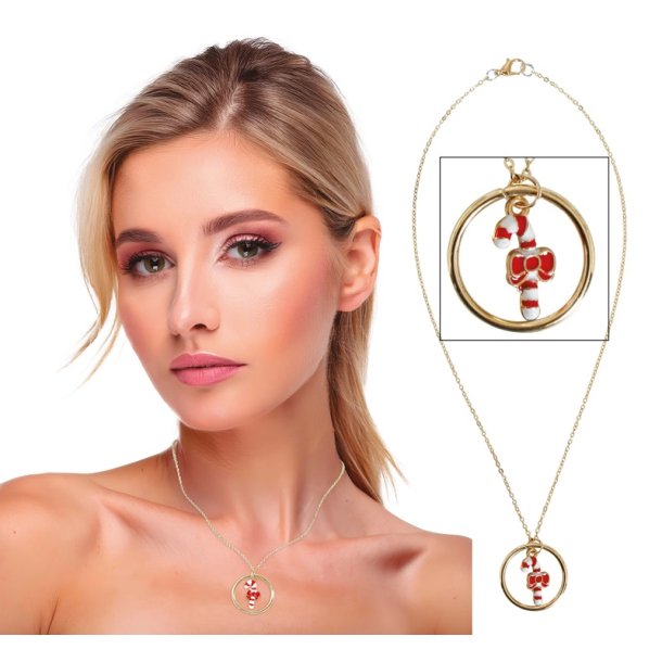 Jule halsk�de Candy Cane