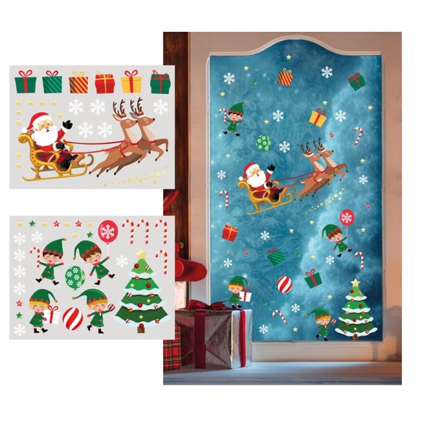 Jule vindues stickers