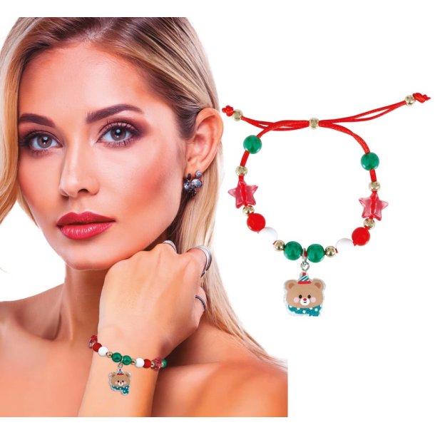 Jule armbnd med bamse