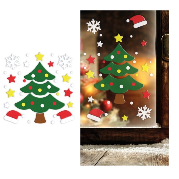 Jule vindues gel dekoration