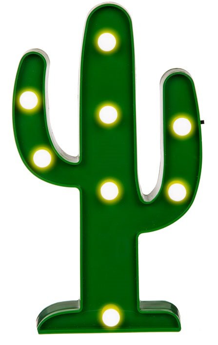 Kaktus LED lampe - Sjove ting og fra Sjov og Spil.