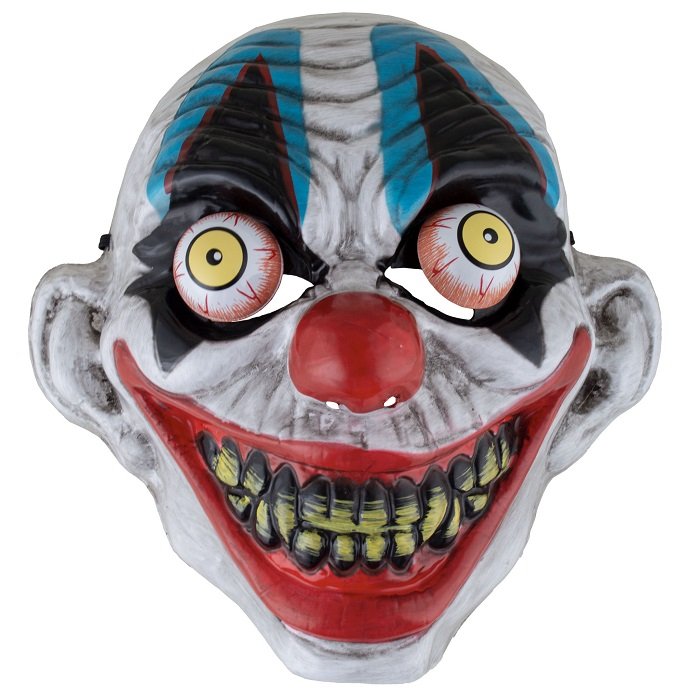 barbering ligning Caius Killer Clown pvc maske - Når du skal være en uhyggelig klovn.