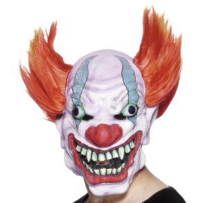 White Killer Clown maske