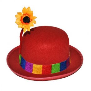 Klovne hat med blomst