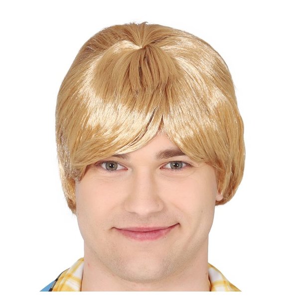 Kort blond paryk
