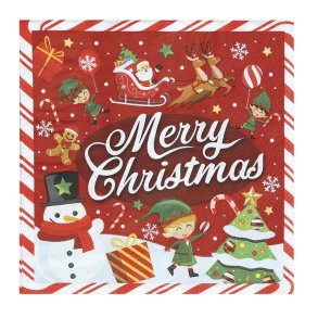 Merry Christmas servietter