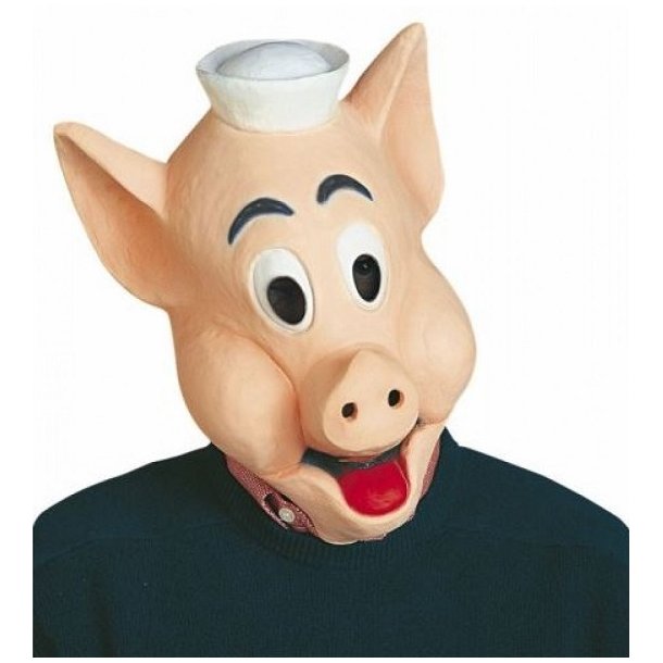 Mr. Piggy latex maske