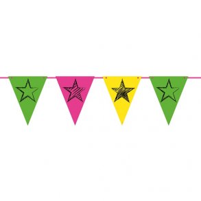 Neon party flagbanner