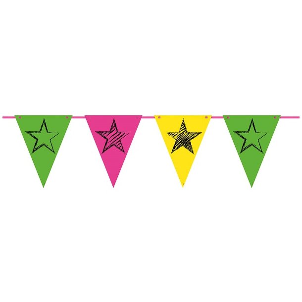 Neon party flagbanner