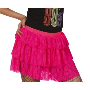 Neon pink skirt