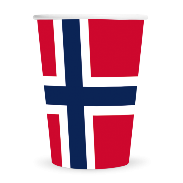 Norge flag papkrus