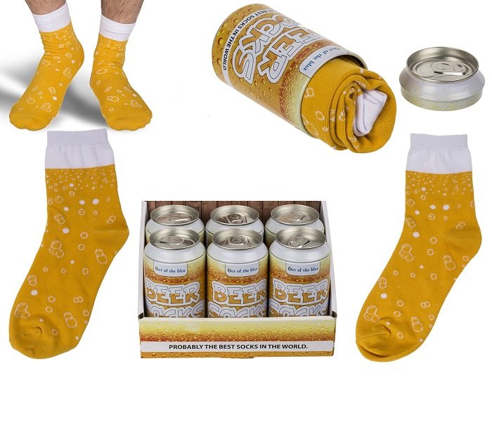 Øl sokker - Sjov gaveide den øl glade mand.