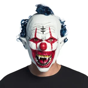 Evil clown latex maske
