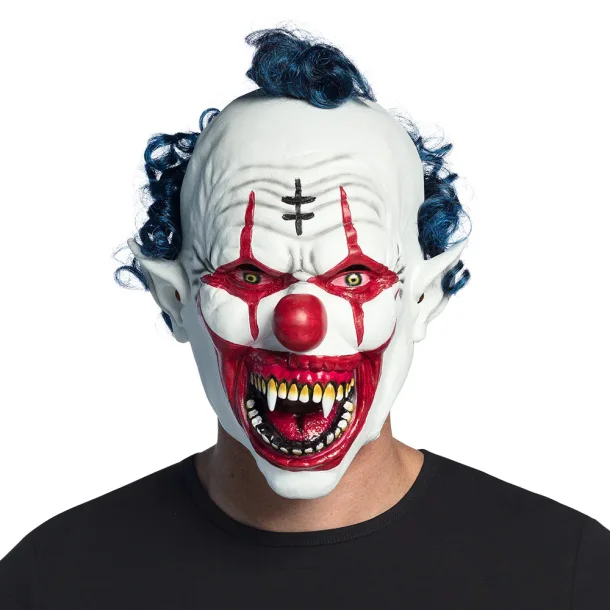 Evil clown latex maske