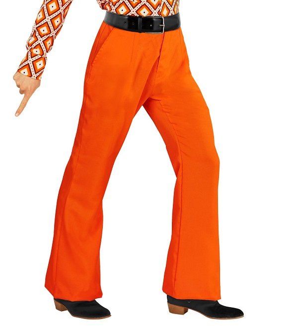 Orange bukser - Kvalitets udklædning til temafesten.