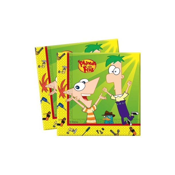 Phineas and Ferb servietter