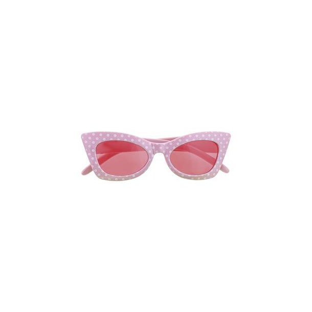 Pink polka dot brille