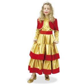 Guld prinsesse kjole