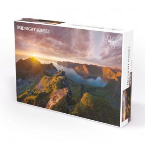 1000 brikker puslespil med Midnats Sol