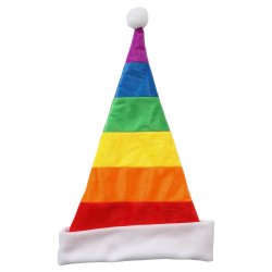 Rainbow Santa hat