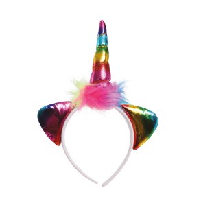 Rainbow enhjrning diadem