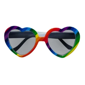 Rainbow heart briller