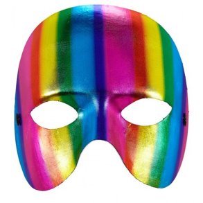 Rainbow halvmaske