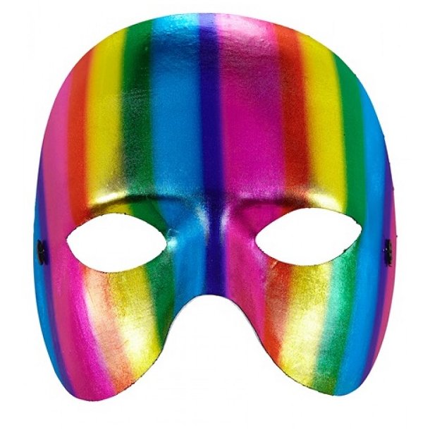 Rainbow halvmaske