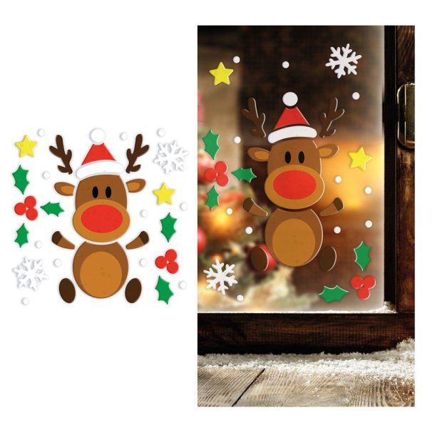 Jule vindues gel dekoration