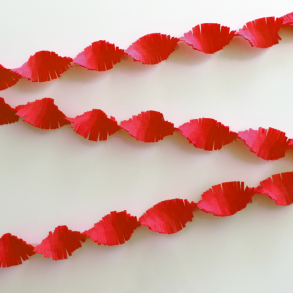 Rd crepe guirlande