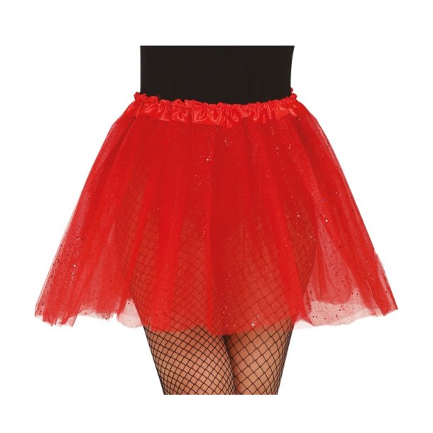 R�d skirt med glimmer