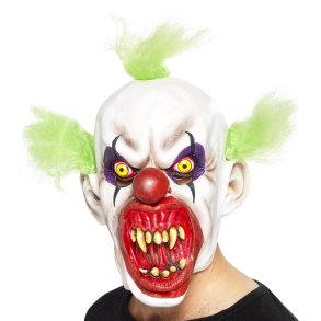 Sinister killer clown maske