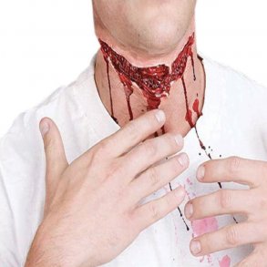 Sk�ret halsen over makeup