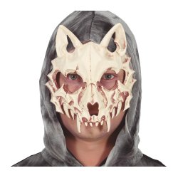 Skelet kat maske