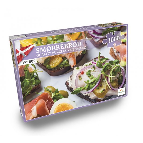 Smørrebrød 1000 brikker puslespil