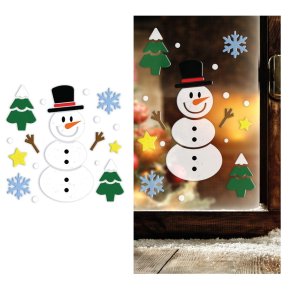 Jule vindues gel dekoration