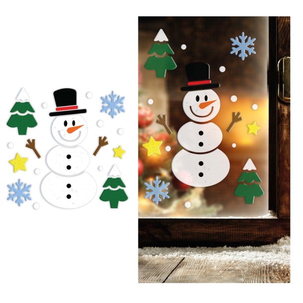 Jule vindues gel dekoration