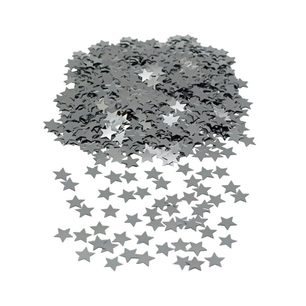 Slv stjerne konfetti