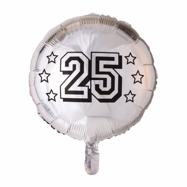 25 Slv folieballon