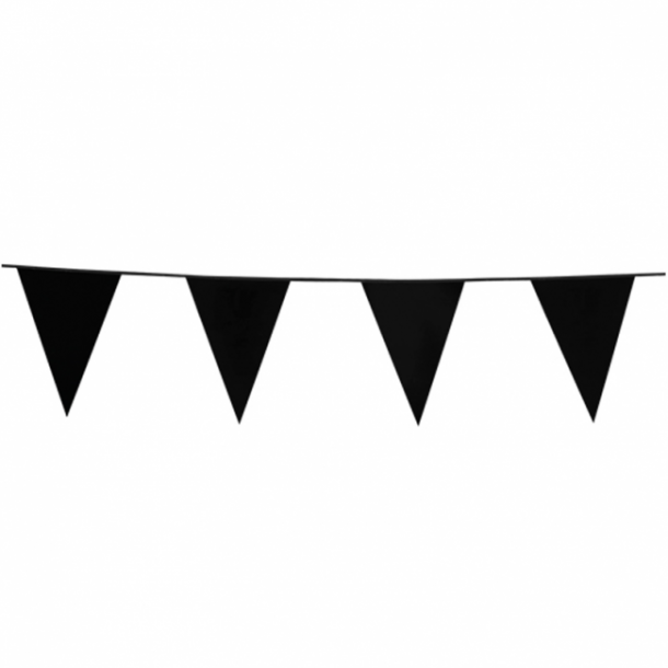 Sort flag guirlande