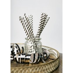 Stribede sugerr i sort og hvid