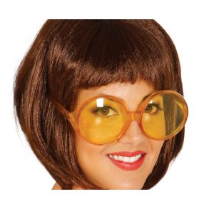 Store orange briller