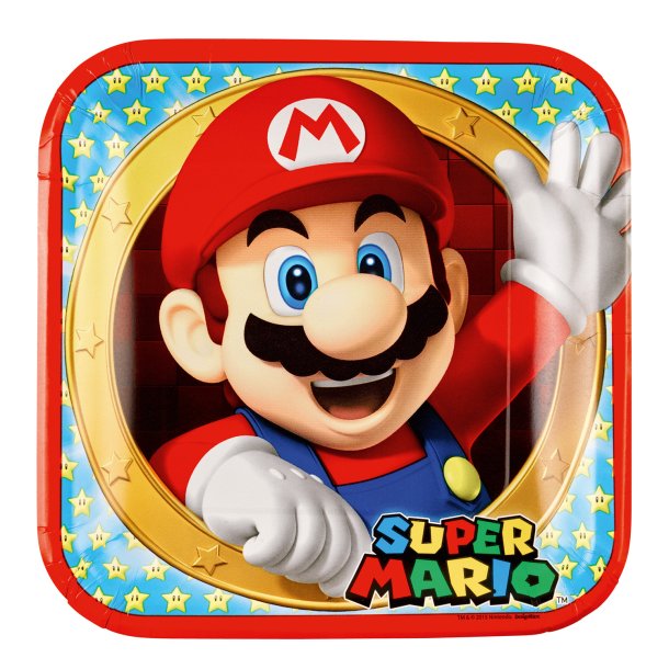 Super Mario paptallerken