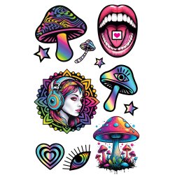 Falske psychedelic tattos