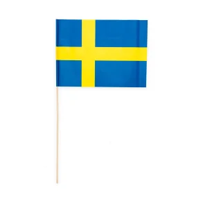 10 stk. Sverige papirsflag