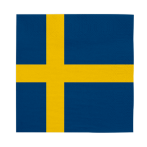 Sverige flag servietter