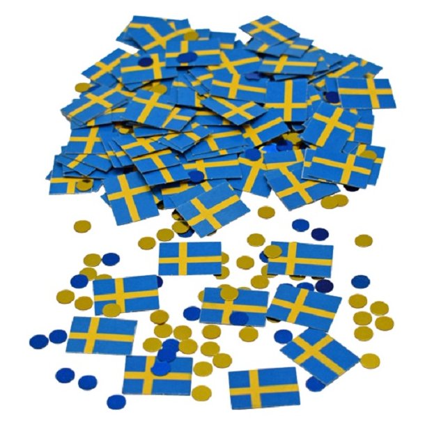 Sverige flag konfetti